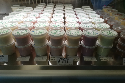 Yoghurt met aardbei 200gr